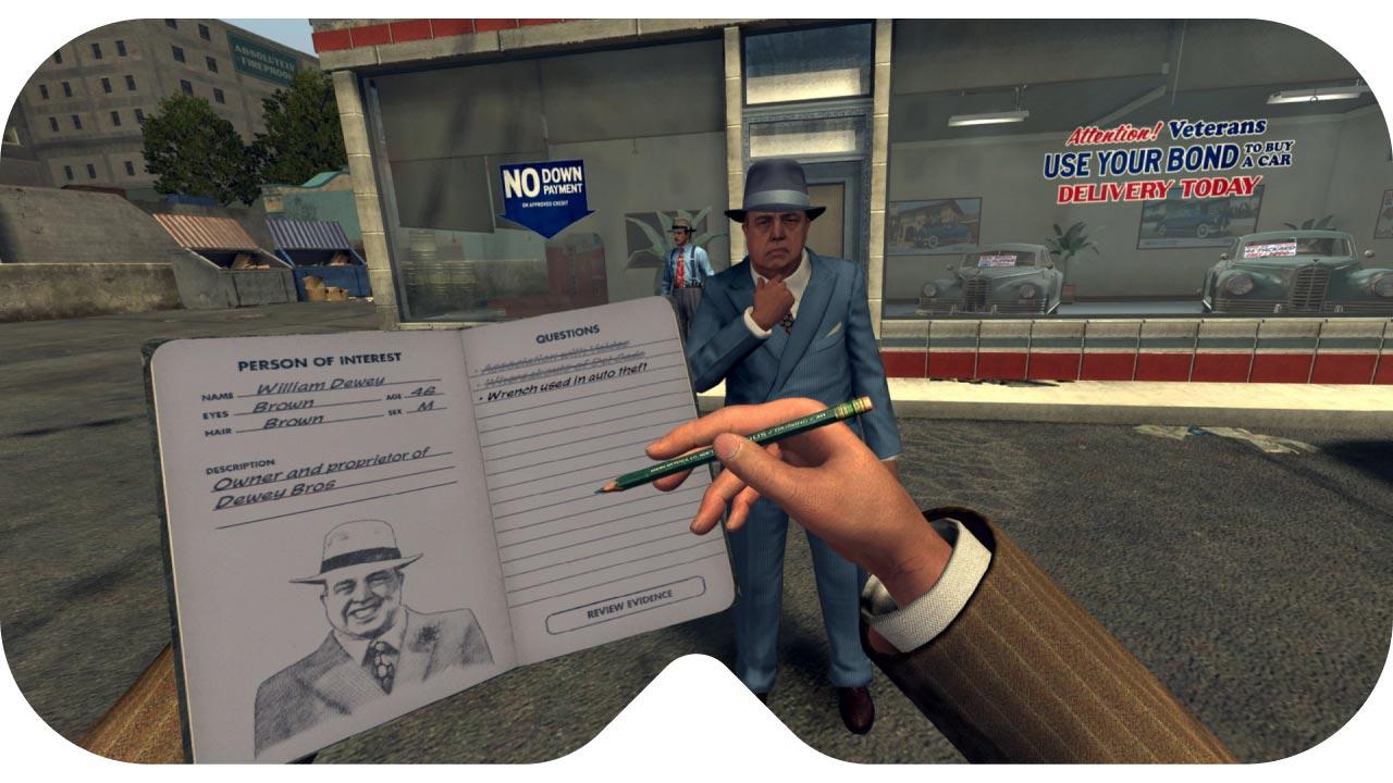 LA Noire: The VR Case Files