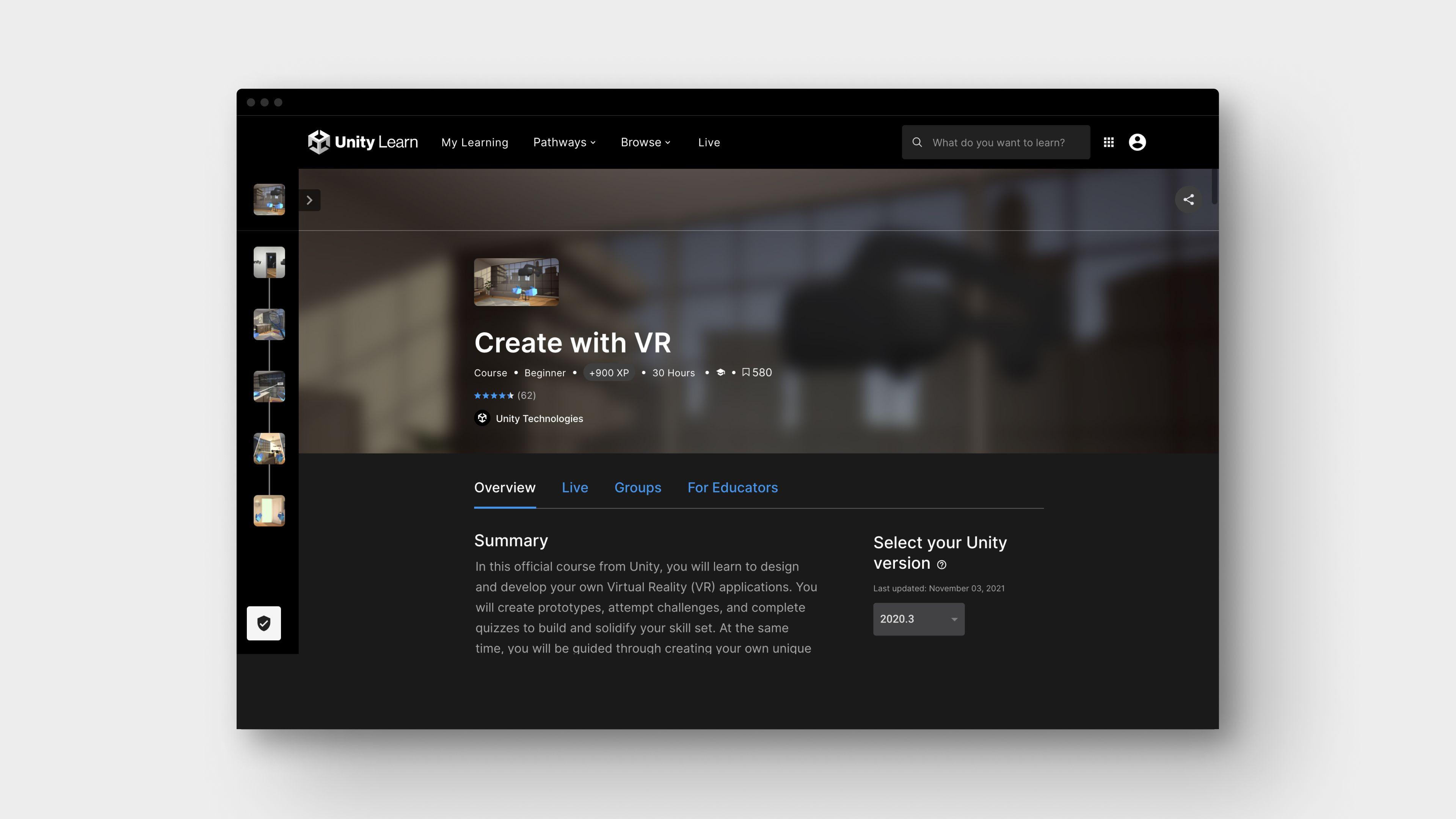 Create with VR - Unity Learn