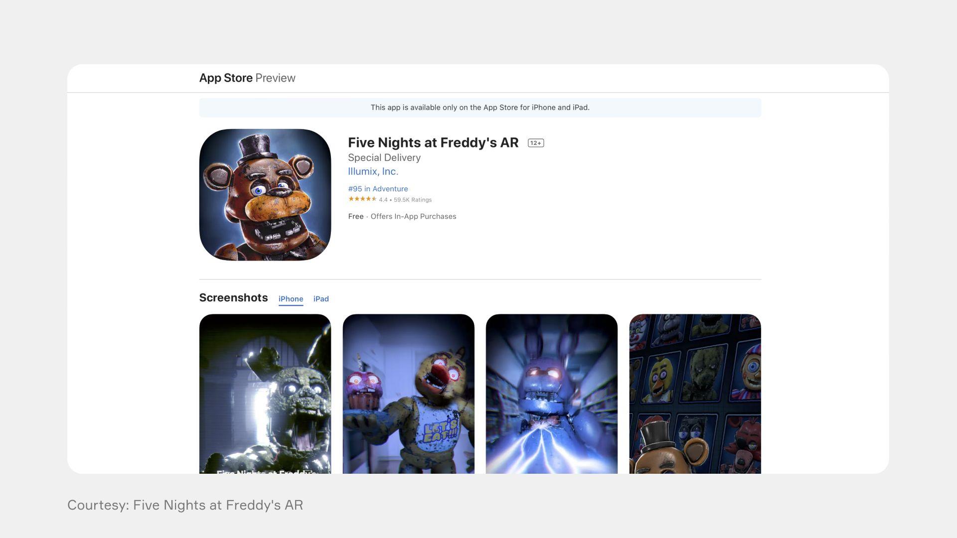 Five Nights at Freddy's AR on the App Store